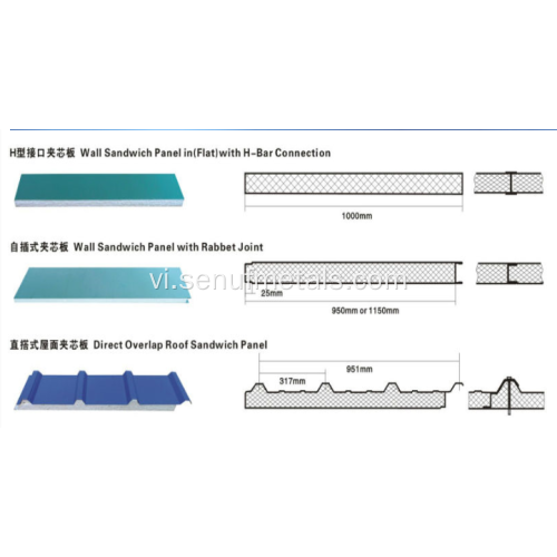 Bảng điều khiển bánh sandwich eps rockwool Máy tạo hình ốp